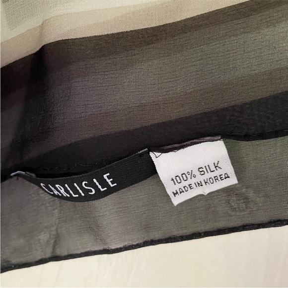 Carlisle Scarf 100% Silk Animal Print 60" × 20" - Picture 3 of 9